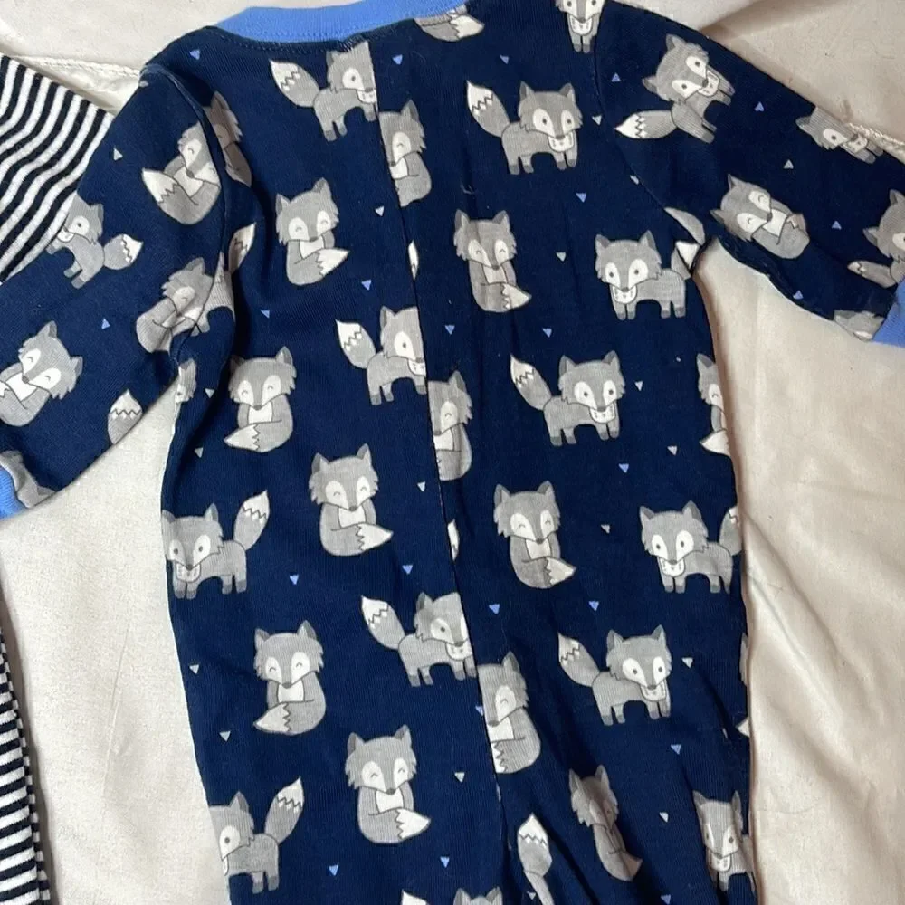 Gymboree Set Of 2 Sleeper Pajamas. Size 0-3 Months.